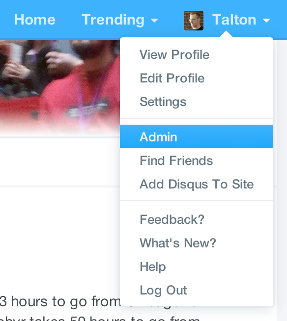 Dashboard Admin Link